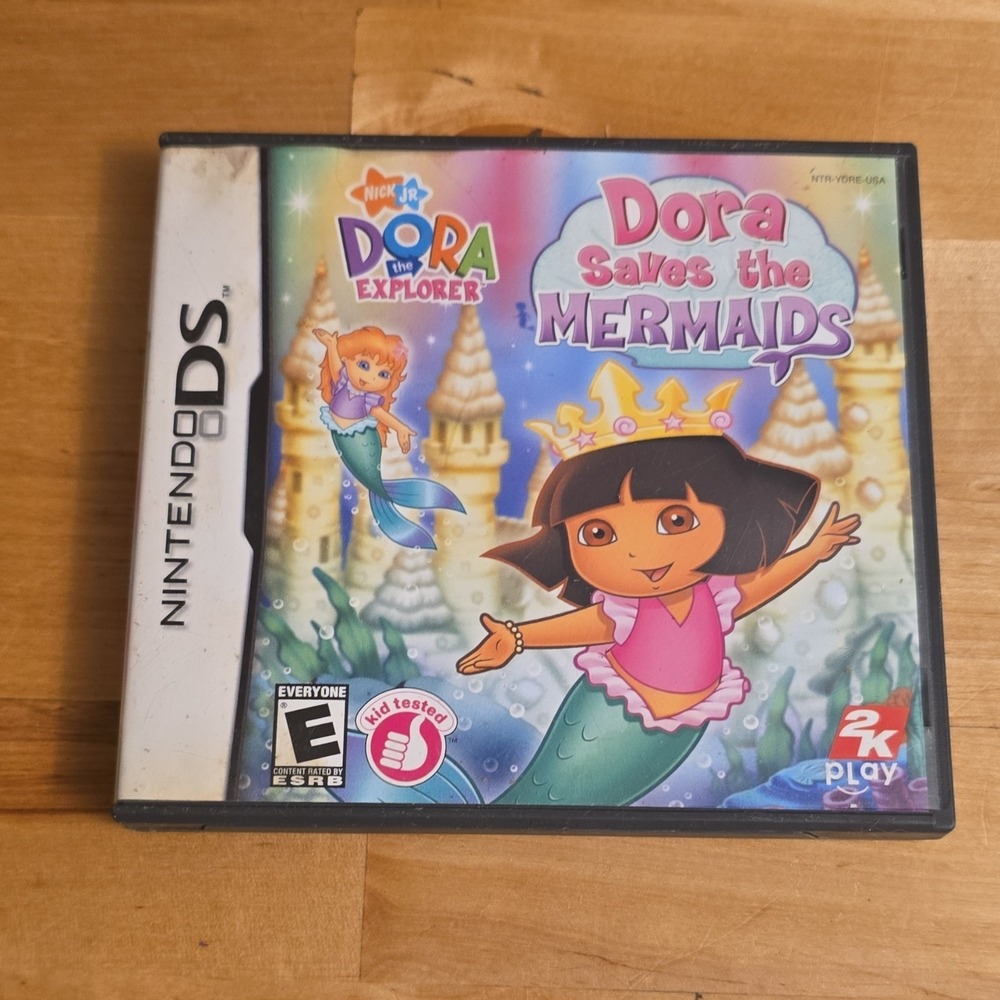 2K Play Dora Saves the Mermaids Nintendo DS Action Adventure Kid Tested Game